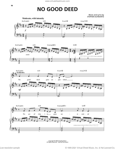 No Good Deed (from Wicked)