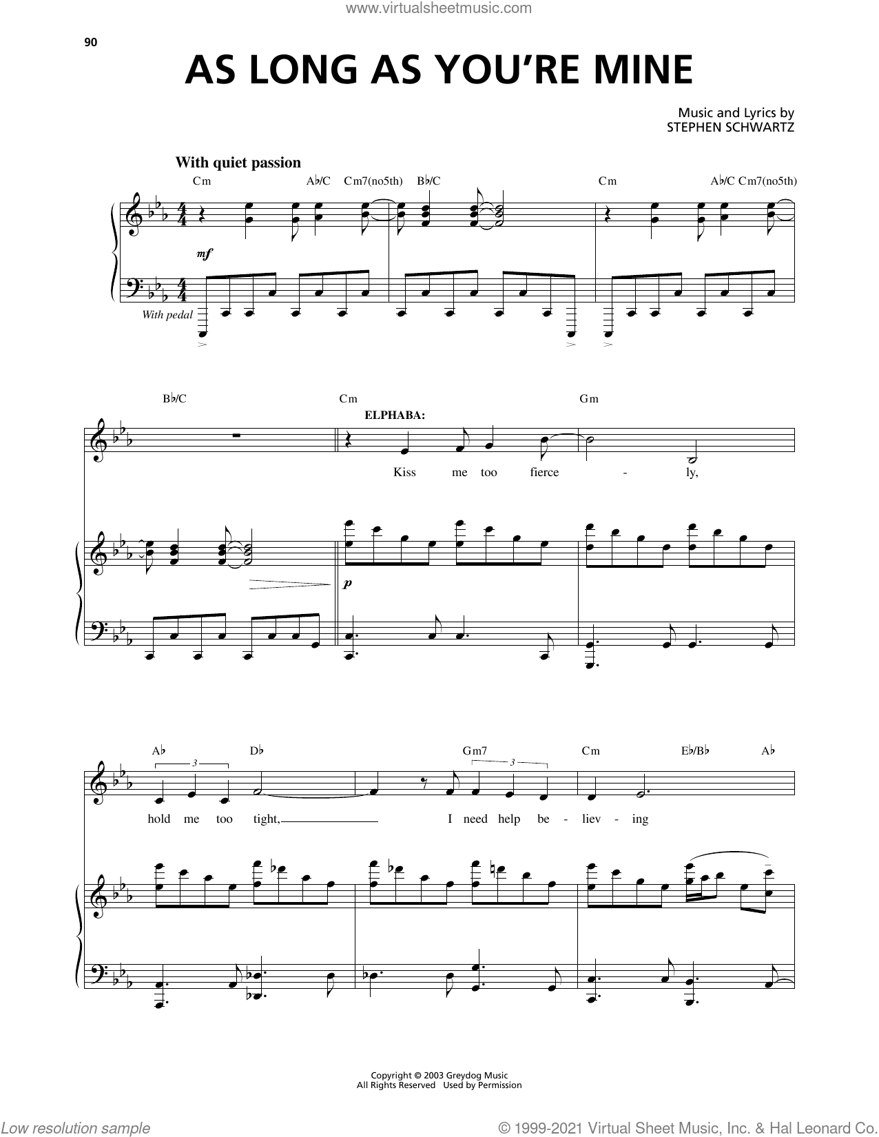 As Long As You're Mine (from Wicked)