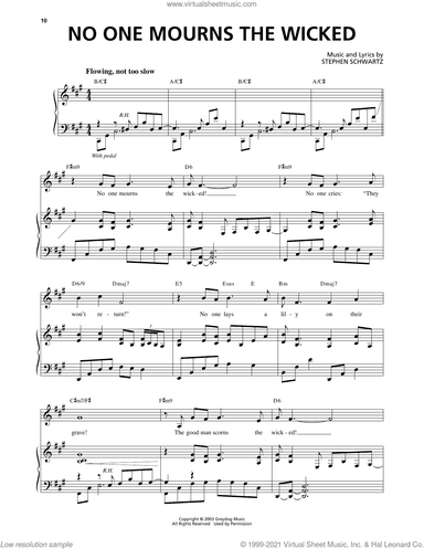 No One Mourns The Wicked (from Wicked)
