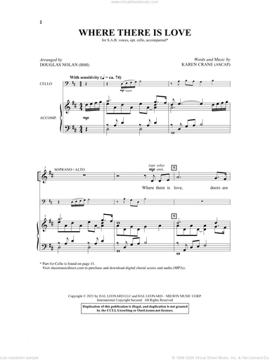 Where There Is Love (arr. Douglas Nolan)