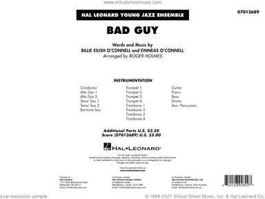 Bad Guy (arr. Roger Holmes) (COMPLETE)