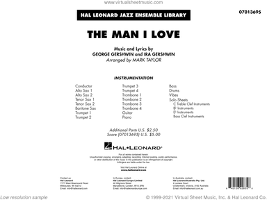 The Man I Love (arr. Mark Taylor) (COMPLETE)