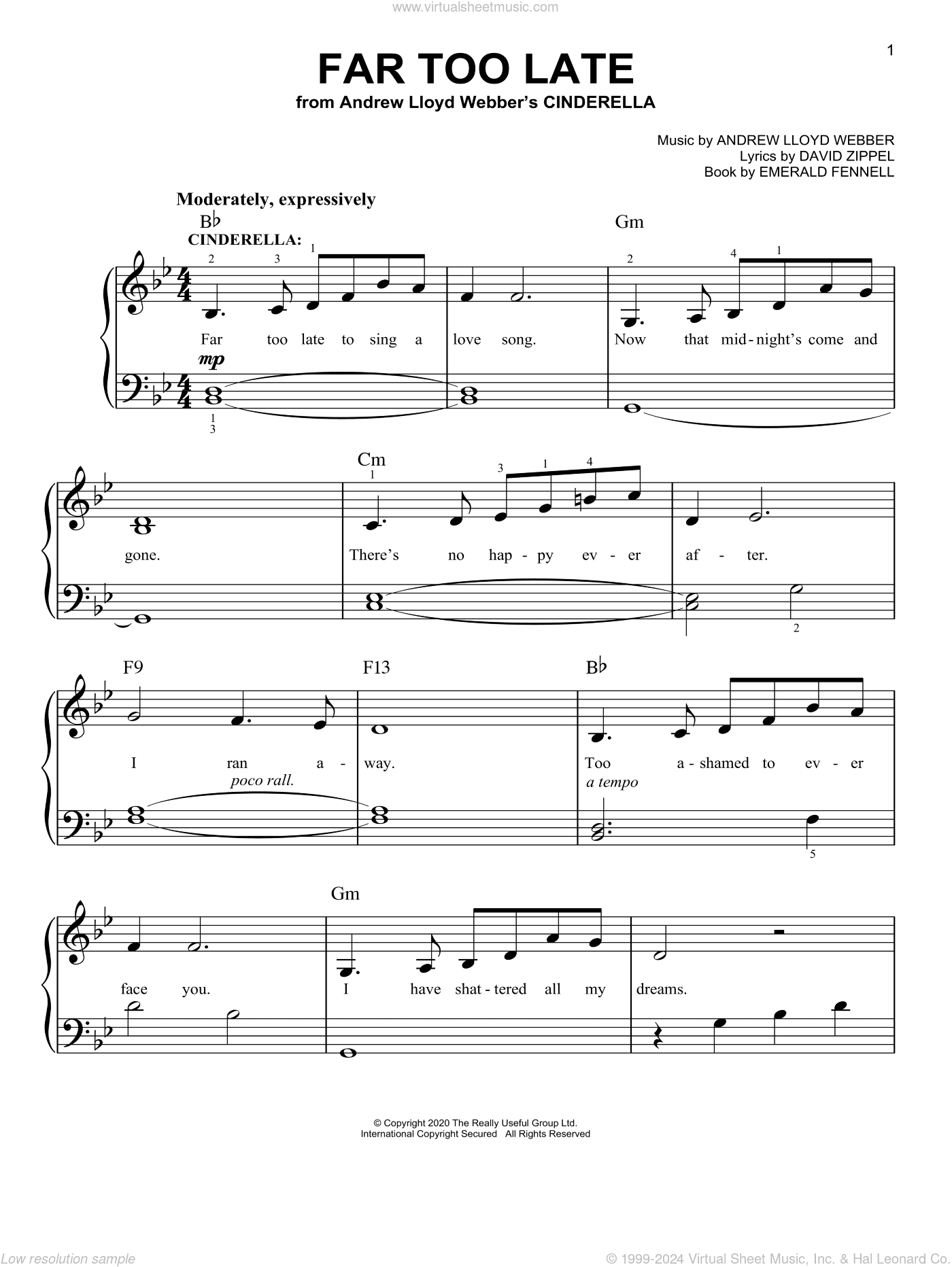 Far Too Late (from Andrew Lloyd Webber's Cinderella)