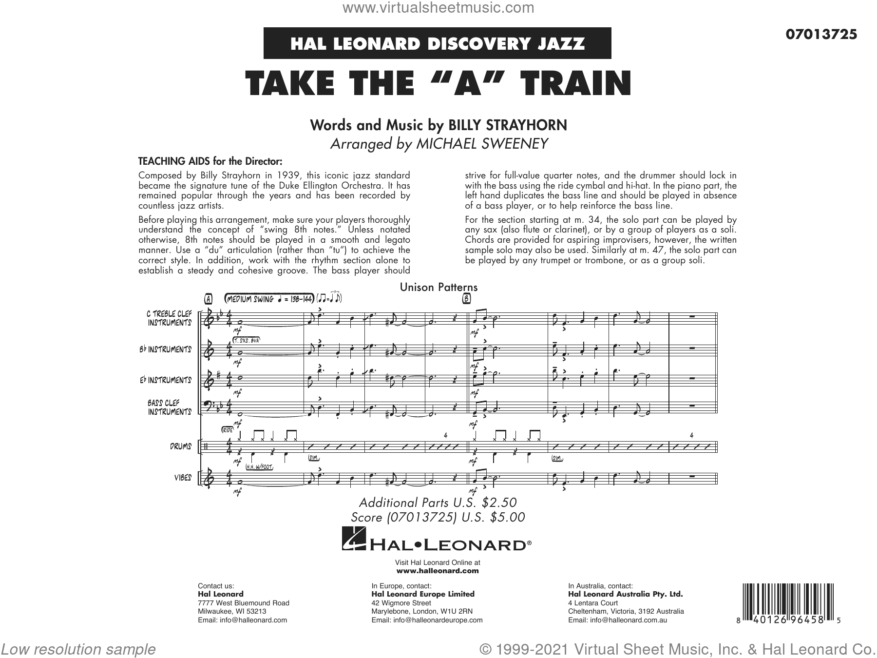 Take the "A" Train (arr. Michael Sweeney)