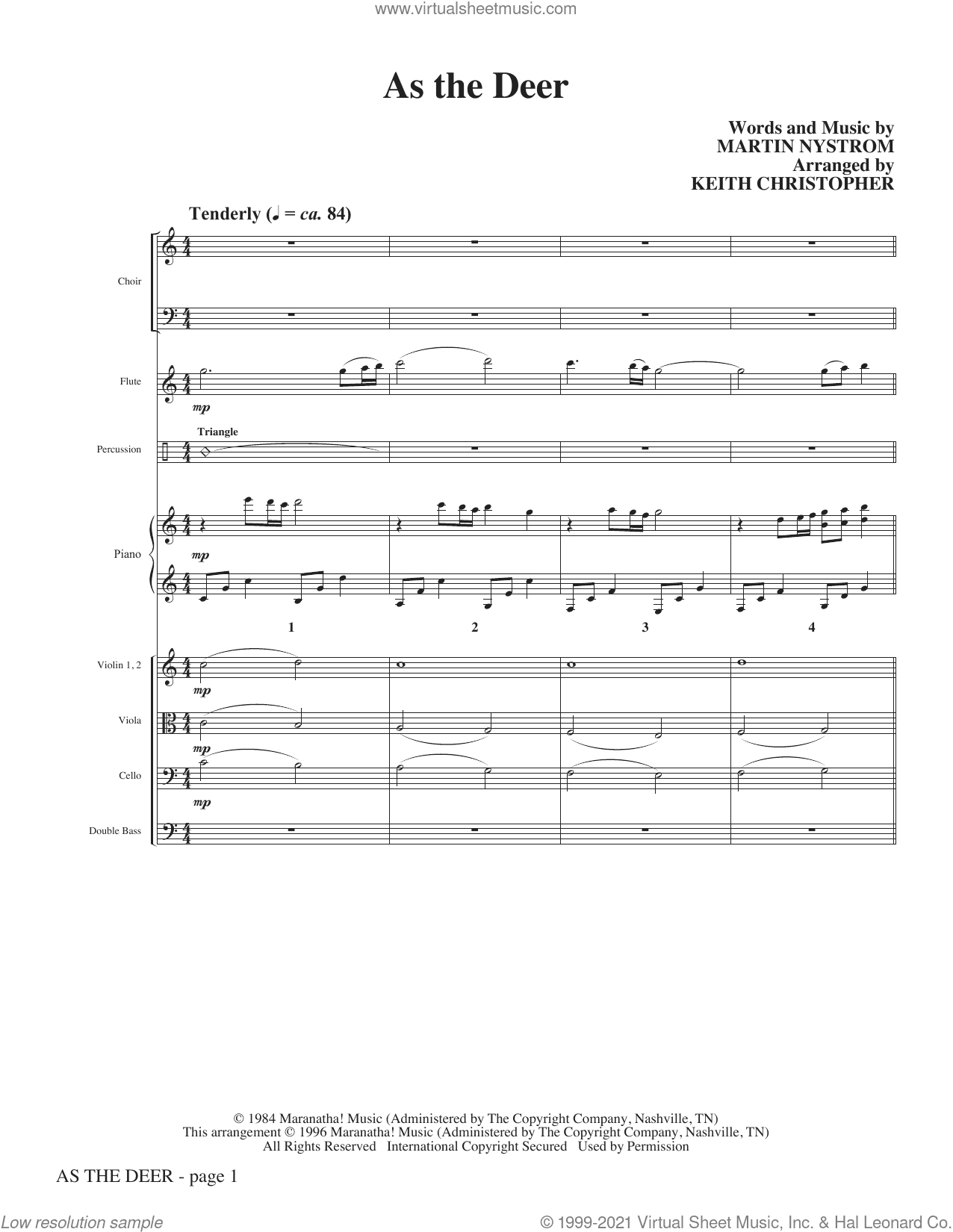 As The Deer (arr. Keith Christopher) (COMPLETE)