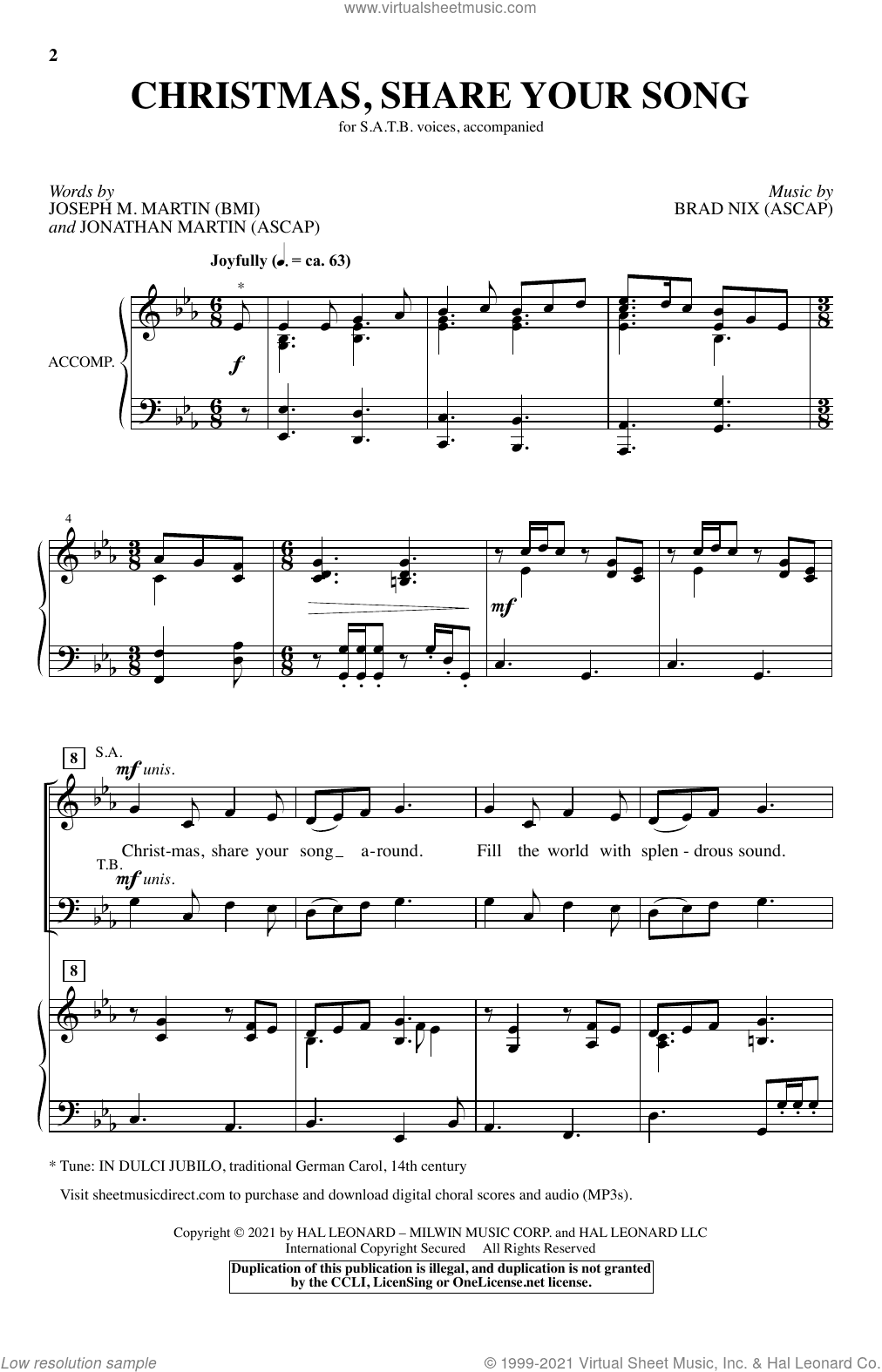Christmas, Share Your Song
