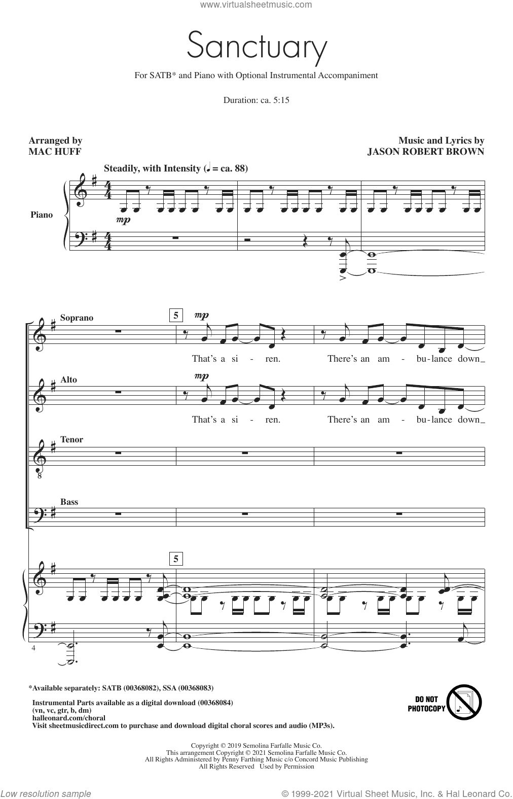 Sanctuary (arr. Mac Huff)