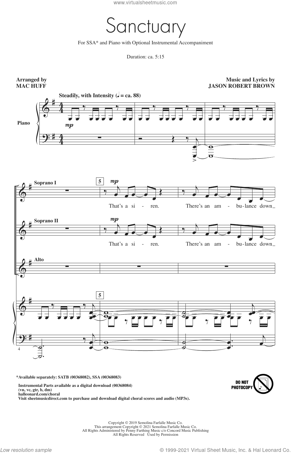Sanctuary (arr. Mac Huff)