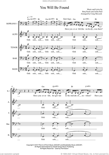 You Will Be Found (from Dear Evan Hansen) (arr. Craig McLeish)