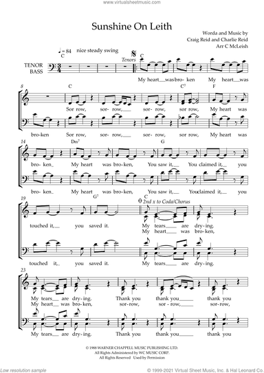 Sunsine On Leith (arr. Craig McLeish)