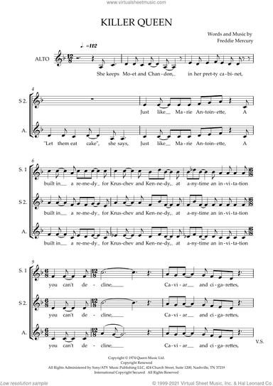 Killer Queen (arr. Craig McLeish) (COMPLETE)