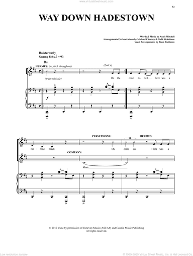 Way Down Hadestown I (from Hadestown)