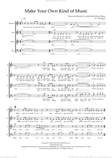 Make Your Own Kind of Music (arr. Val Regan)
