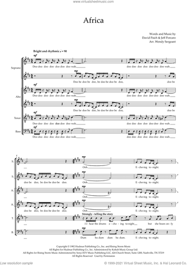 Africa (arr. Wendy Sergeant)