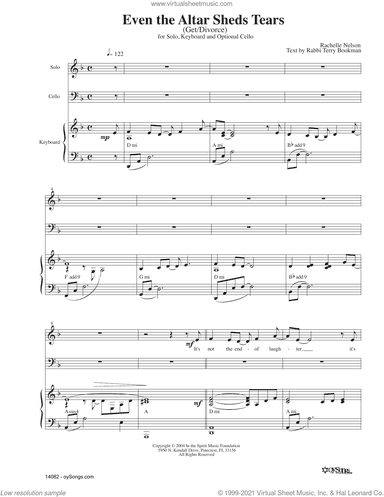Even The Altar Sheds Tears (opt. Cello)