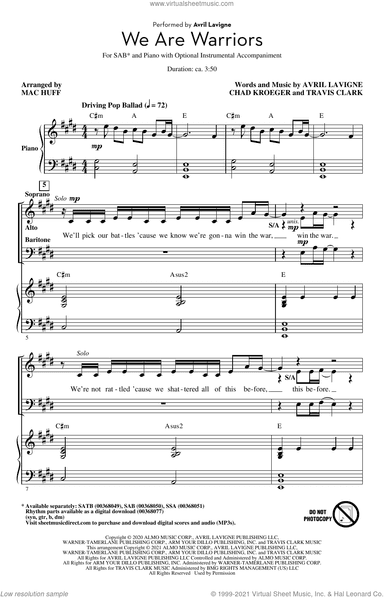 We Are Warriors (Warrior) (arr. Mac Huff)