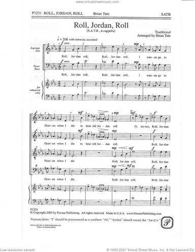Roll, Jordan, Roll (arr. Brian Tate)