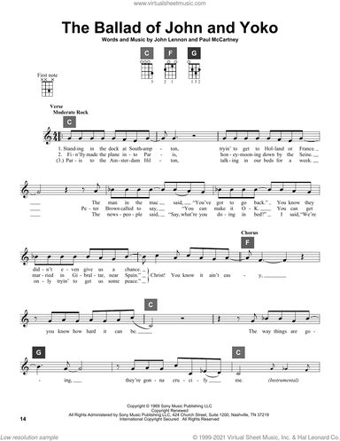 The Ballad Of John And Yoko