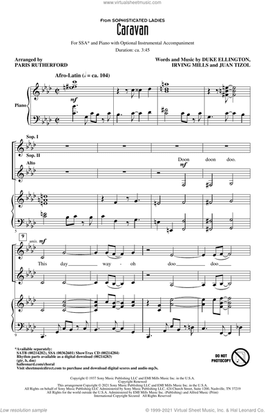 Caravan (from Sophisticated Ladies) (arr. Paris Rutherford)