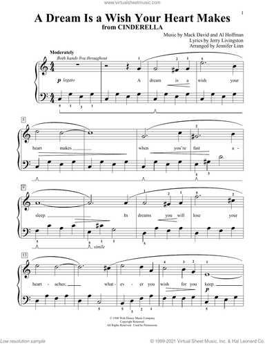 A Dream Is A Wish Your Heart Makes (from Cinderella) (arr. Jennifer Linn)