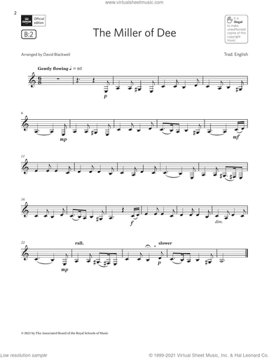 The Miller of Dee  (Grade 2 List B2 from the ABRSM Clarinet syllabus from 2022)