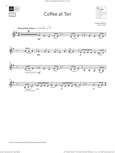 Coffee at Ten (Grade 1 List C1 from the ABRSM Clarinet syllabus from 2022)