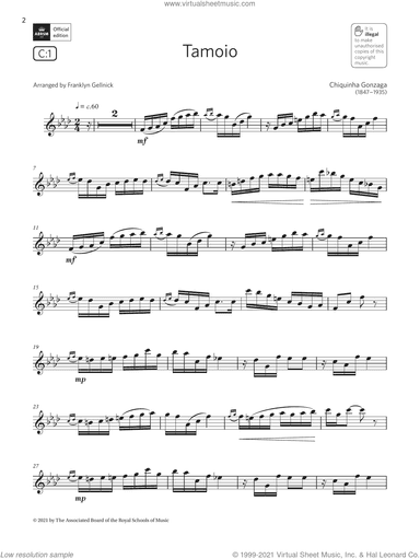 Tamoio  (Grade 6 List C1 from the ABRSM Clarinet syllabus from 2022)