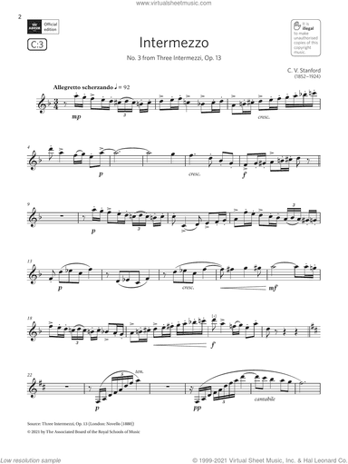 Intermezzo (from Three Intermezzi) (Grade 7 List C3 from the ABRSM Clarinet syllabus from 2022)