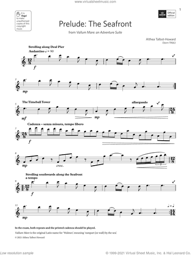 Prelude: The Seafront (Grade 5 List B10 from the ABRSM Treble Recorder syllabus from 2022)