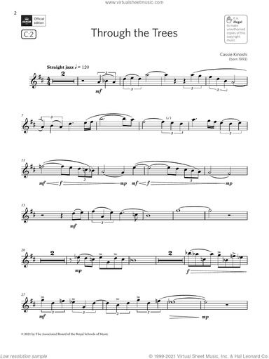 Through the Trees (Grade 5 List C2 from the ABRSM Saxophone syllabus from 2022)