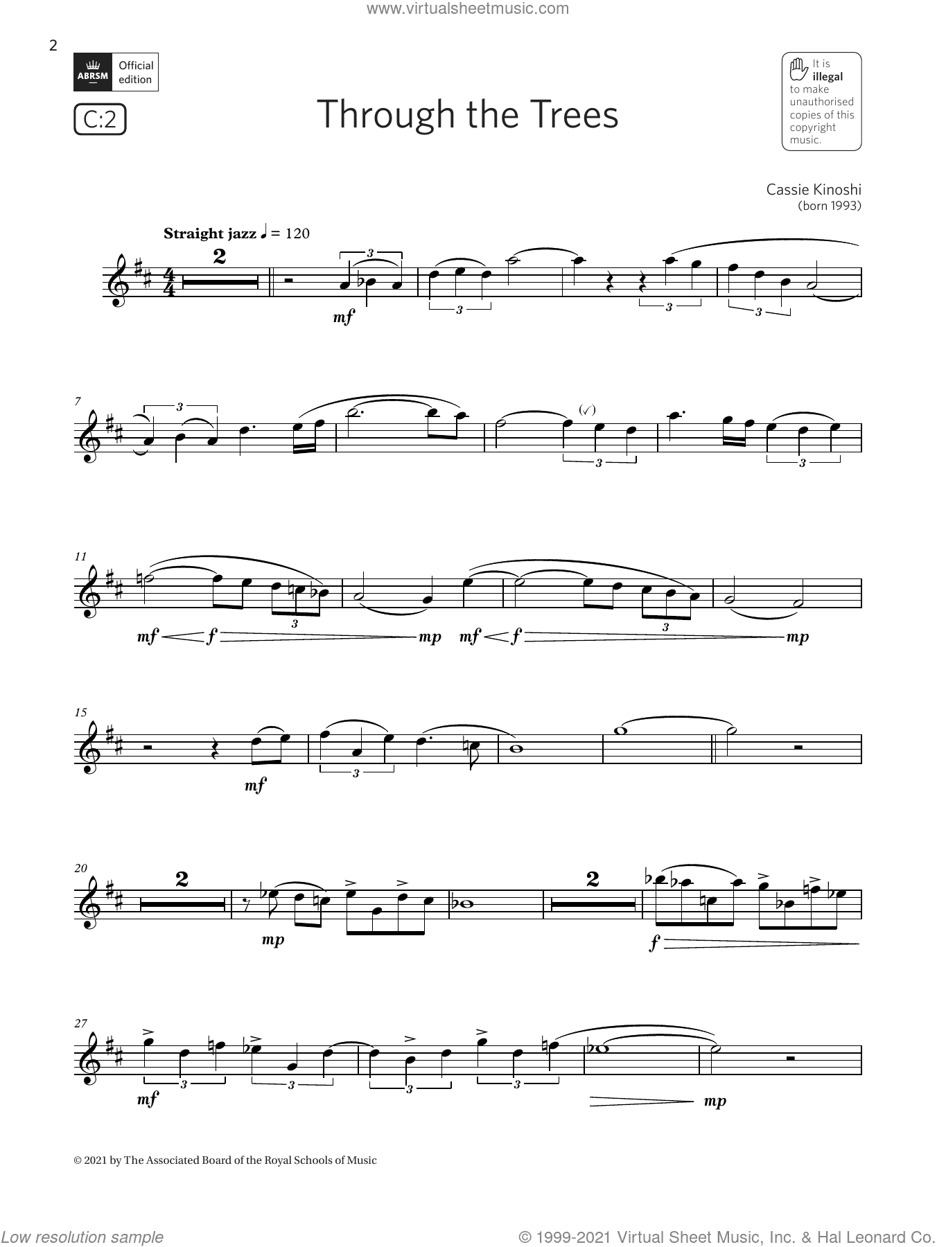 Through the Trees (Grade 5 List C2 from the ABRSM Saxophone syllabus from 2022)
