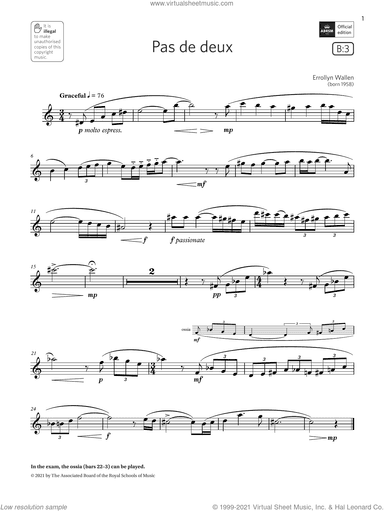 Pas de deux (Grade 4 List B3 from the ABRSM Saxophone syllabus from 2022)