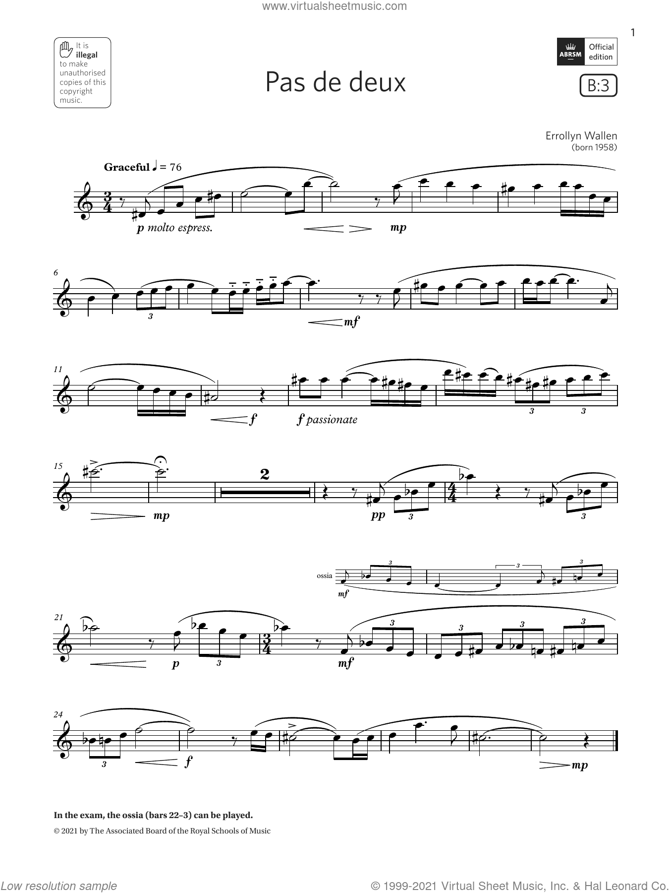 Pas de deux (Grade 4 List B3 from the ABRSM Saxophone syllabus from 2022)
