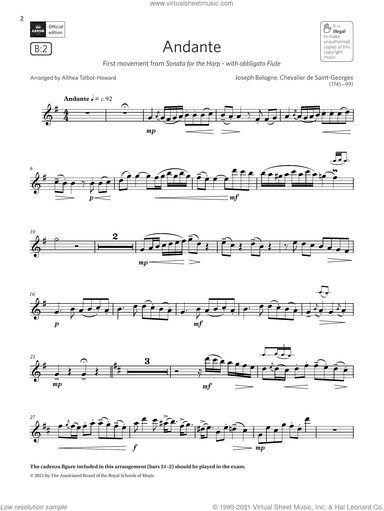 Andante (from Sonata for the Harp) (Grade 5 List B2 from the ABRSM Saxophone syllabus from 2022)