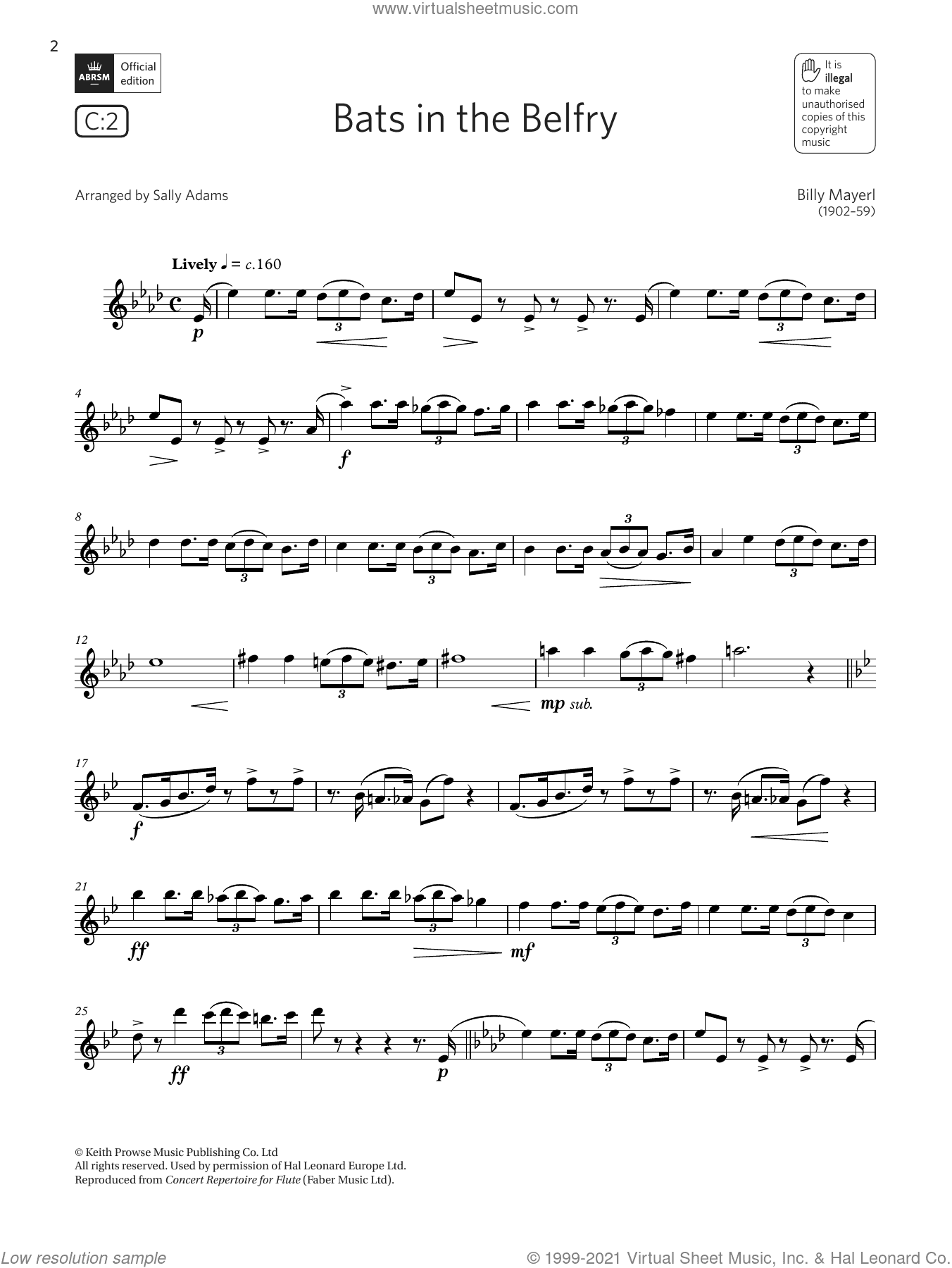Bats in the Belfry  (Grade 6 List C1 from the ABRSM Flute syllabus from 2022)