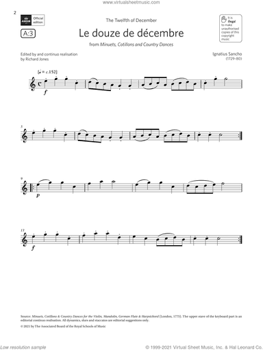 Le douze de decembre (Grade 1 List A3 from the ABRSM Flute syllabus from 2022)