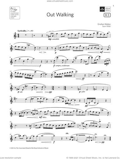 Out Walking (Grade 5 List B3 from the ABRSM Flute syllabus from 2022)