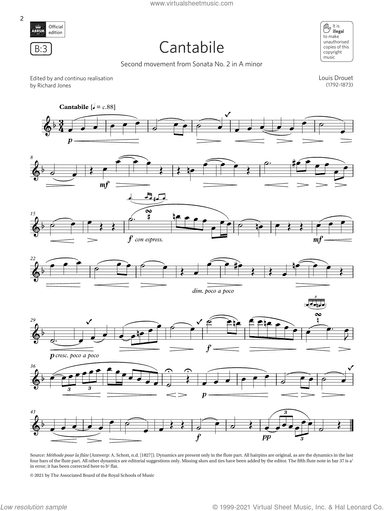 Cantabile (from Sonata No. 2 in A minor) (Grade 4 List B3 from the ABRSM Flute syllabus from 2022)