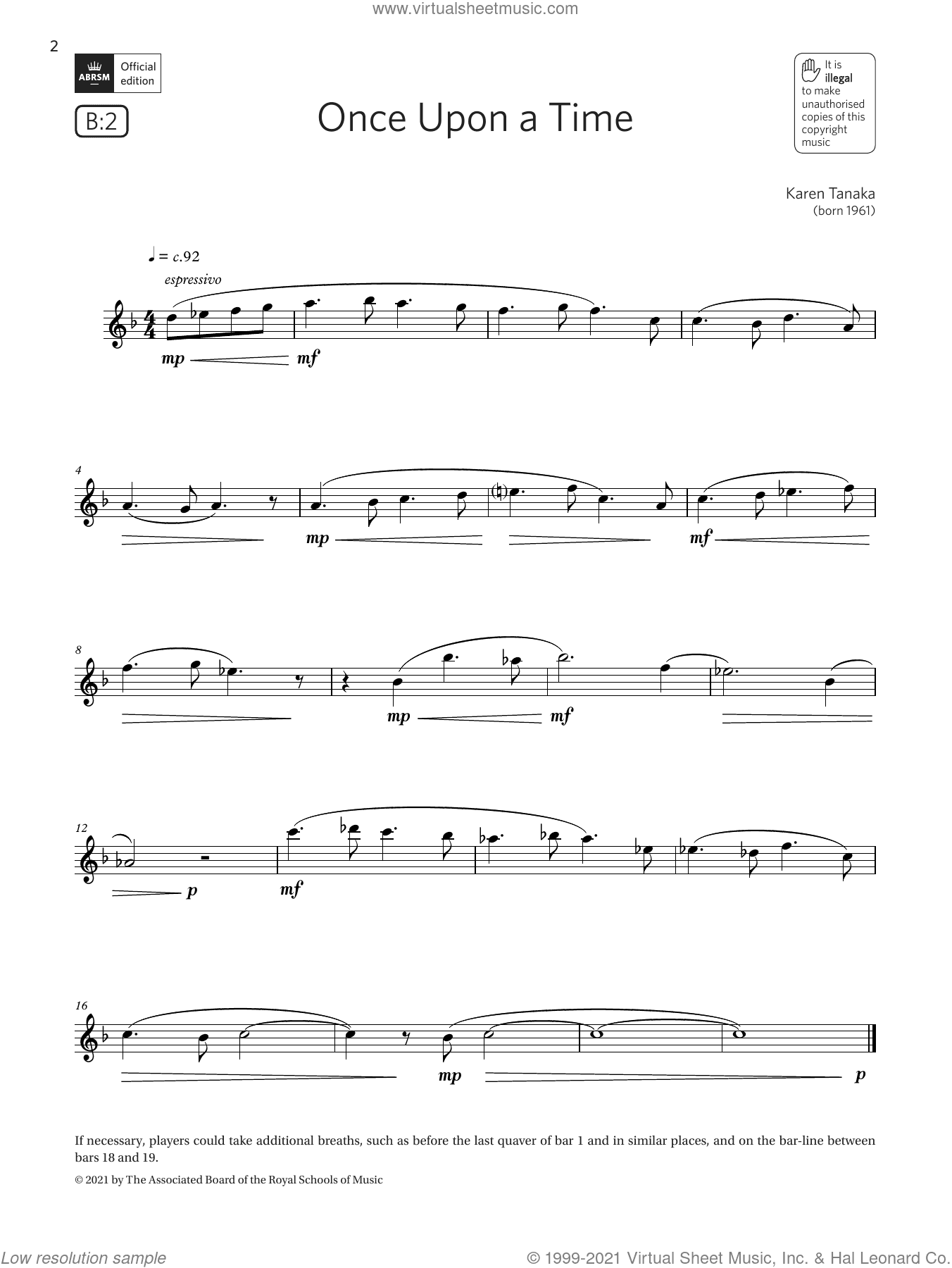 Once Upon a Time (Grade 2 List B2 from the ABRSM Flute syllabus from 2022)