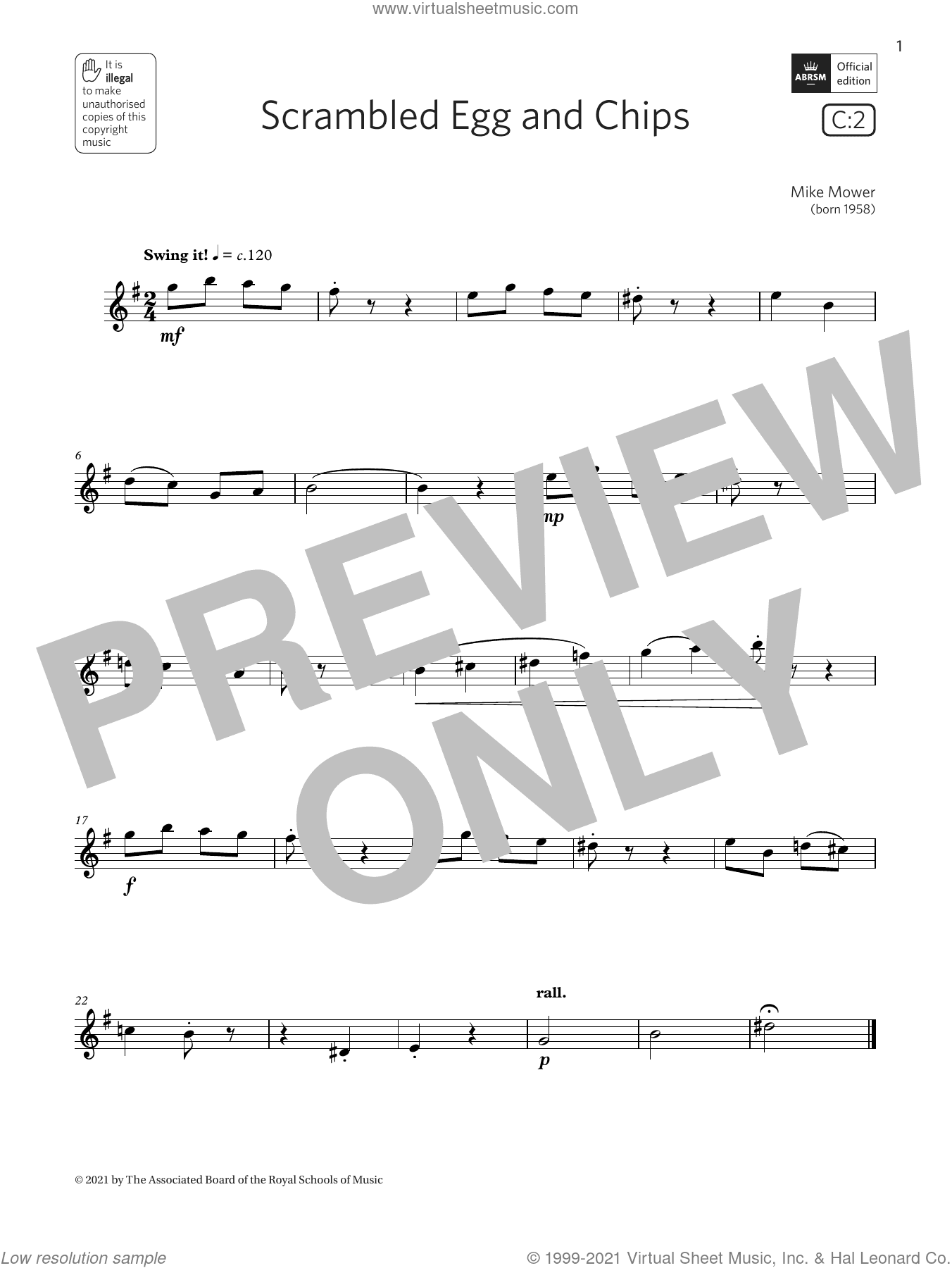 Scrambled Egg and Chips (Grade 1 List C2 from the ABRSM Flute syllabus from 2022)