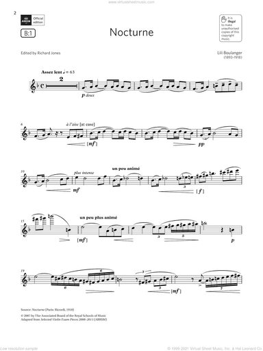 Nocturne (Grade 7 List B1 from the ABRSM Flute syllabus from 2022)
