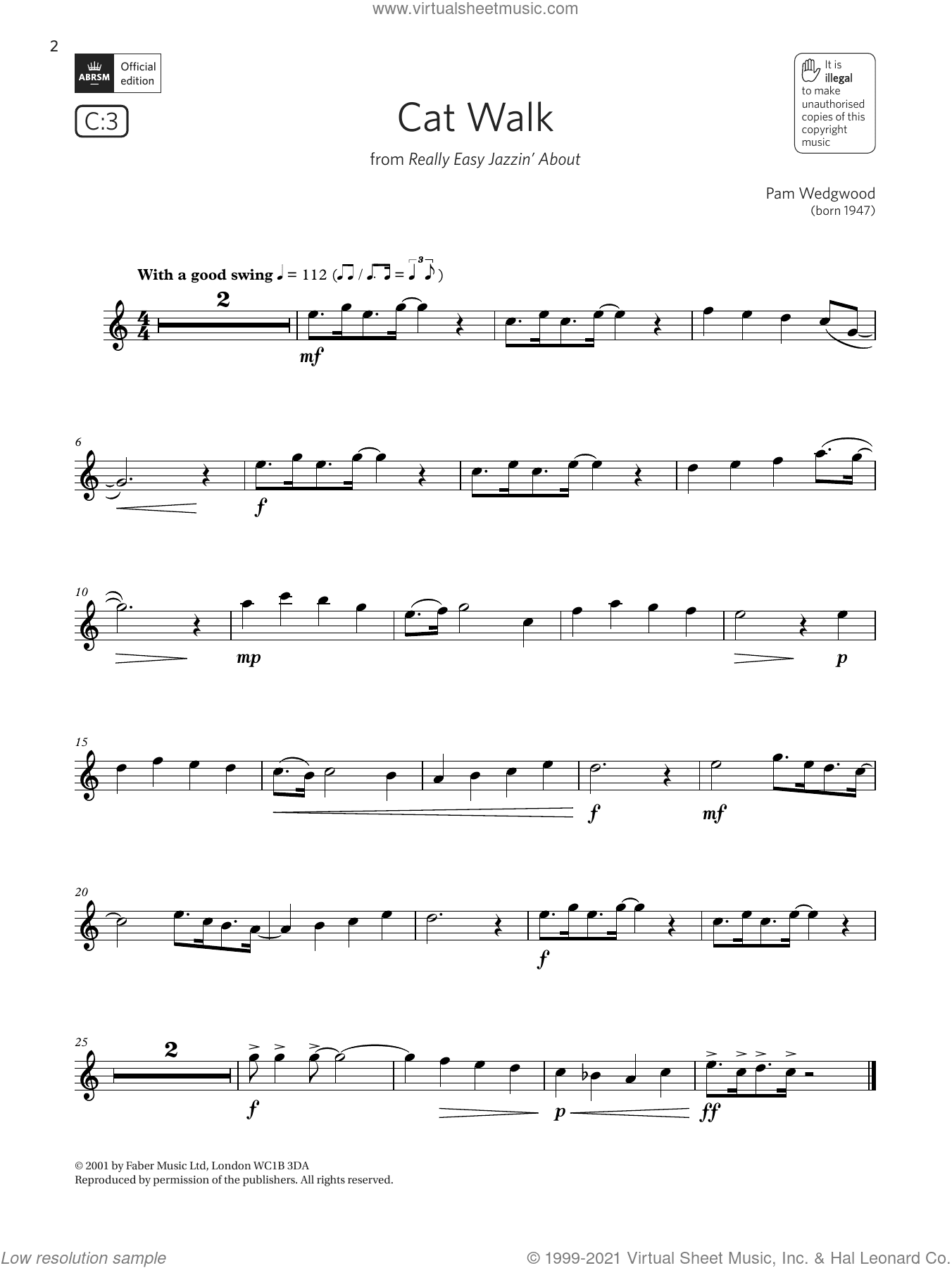 Cat Walk (from Really Easy Jazzin' About) (Grade 2 List C3 from the ABRSM Flute syllabus from 2022)
