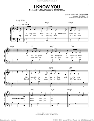 I Know You (from Andrew Lloyd Webber's Cinderella)