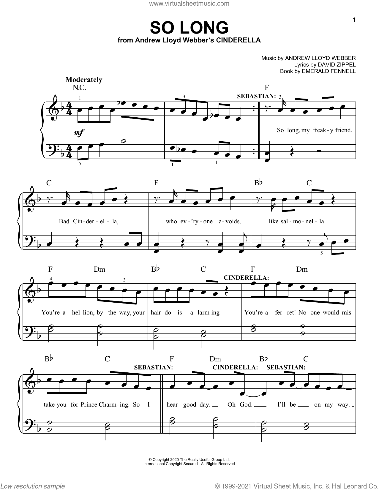 So Long (from Andrew Lloyd Webber's Cinderella)