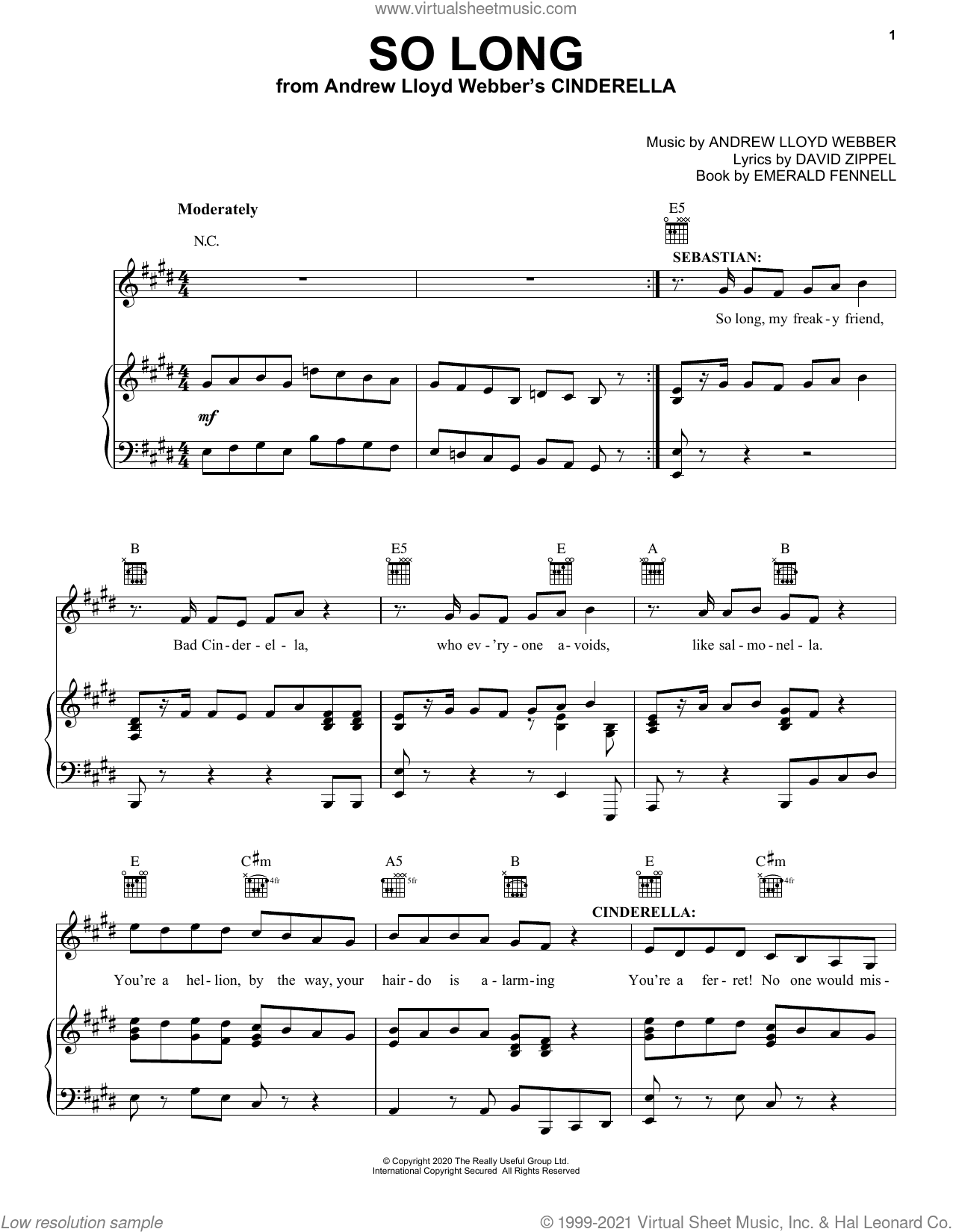 So Long (from Andrew Lloyd Webber's Cinderella)