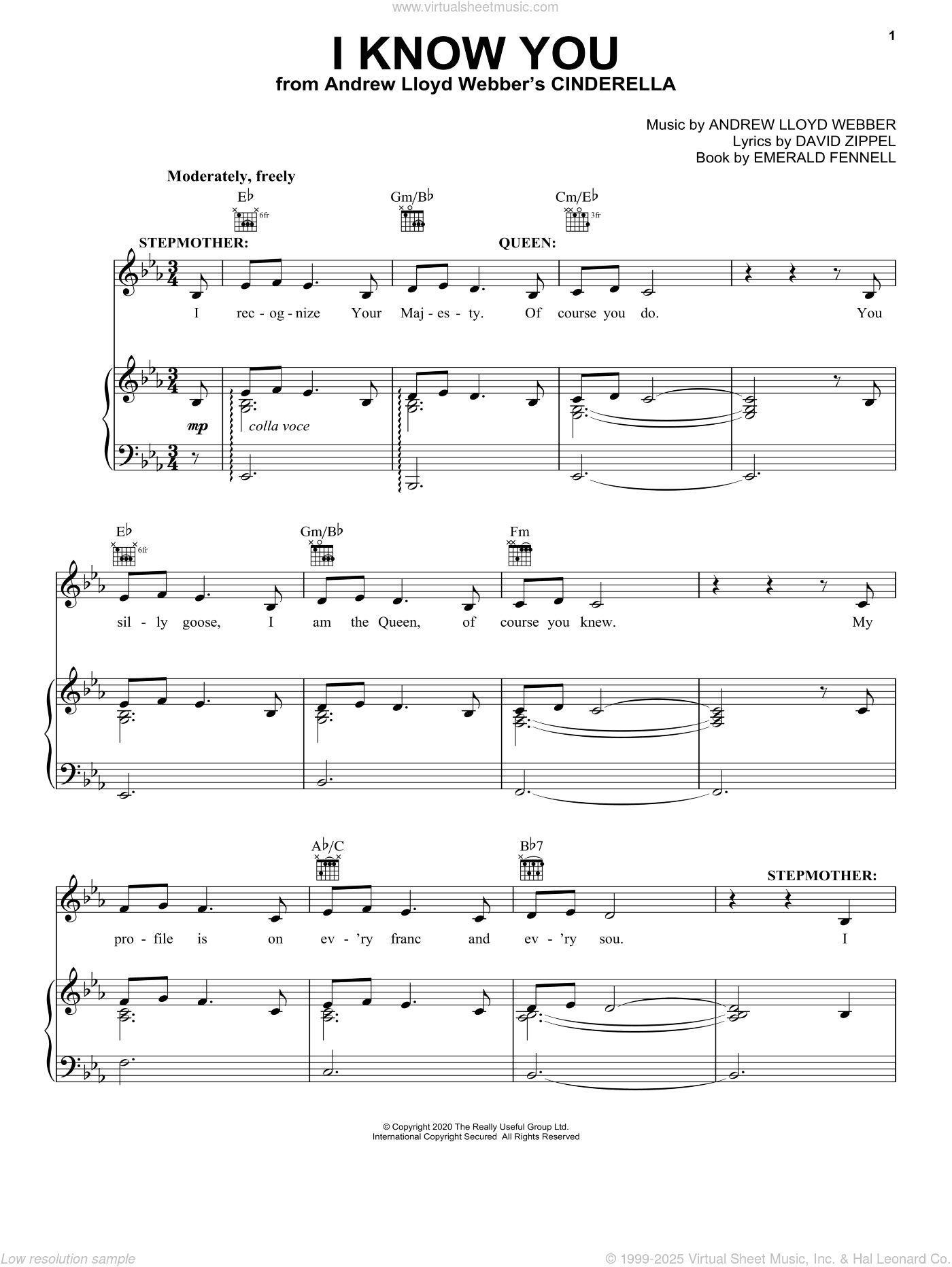 I Know You (from Andrew Lloyd Webber's Cinderella)
