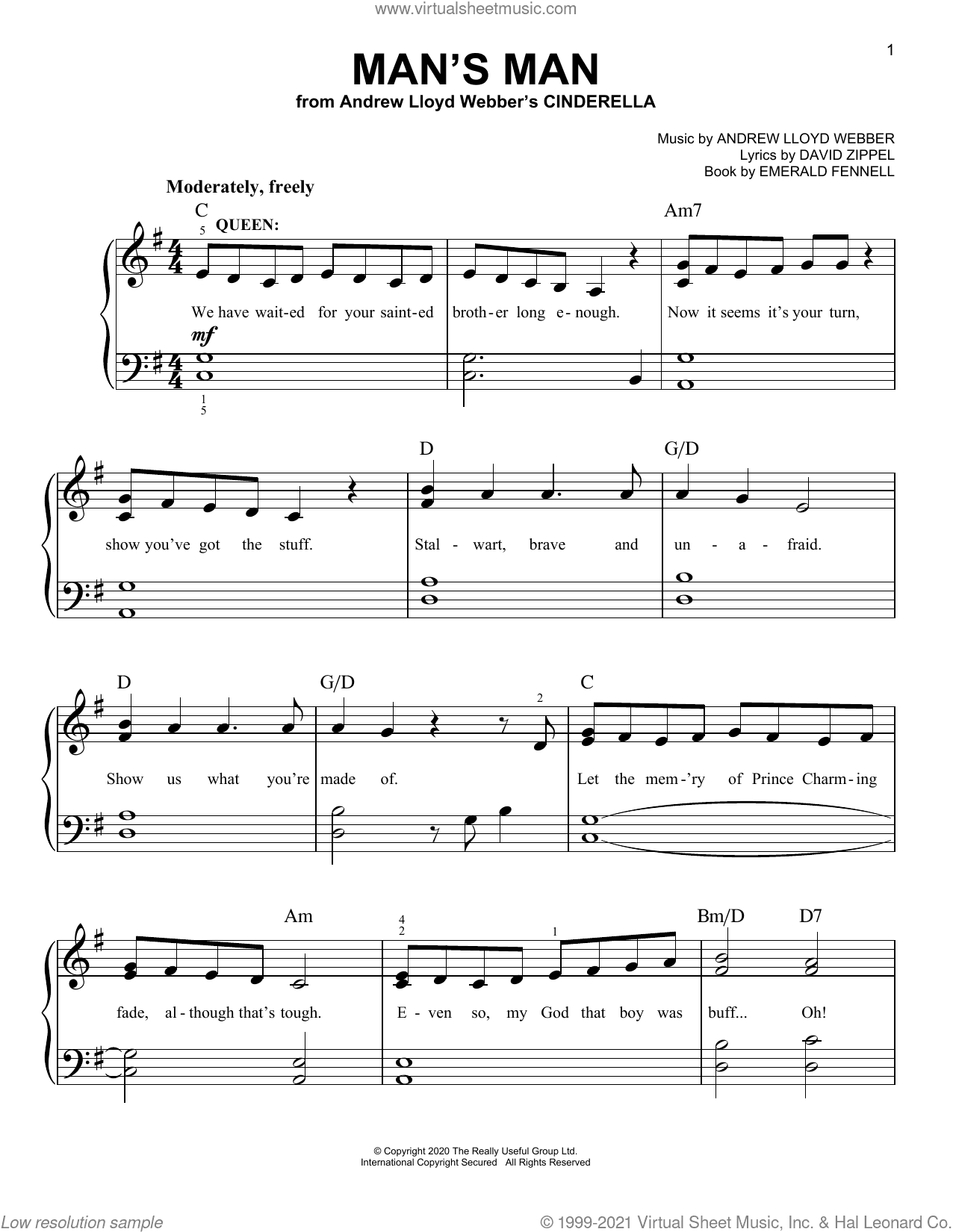 Man's Man (from Andrew Lloyd Webber's Cinderella)