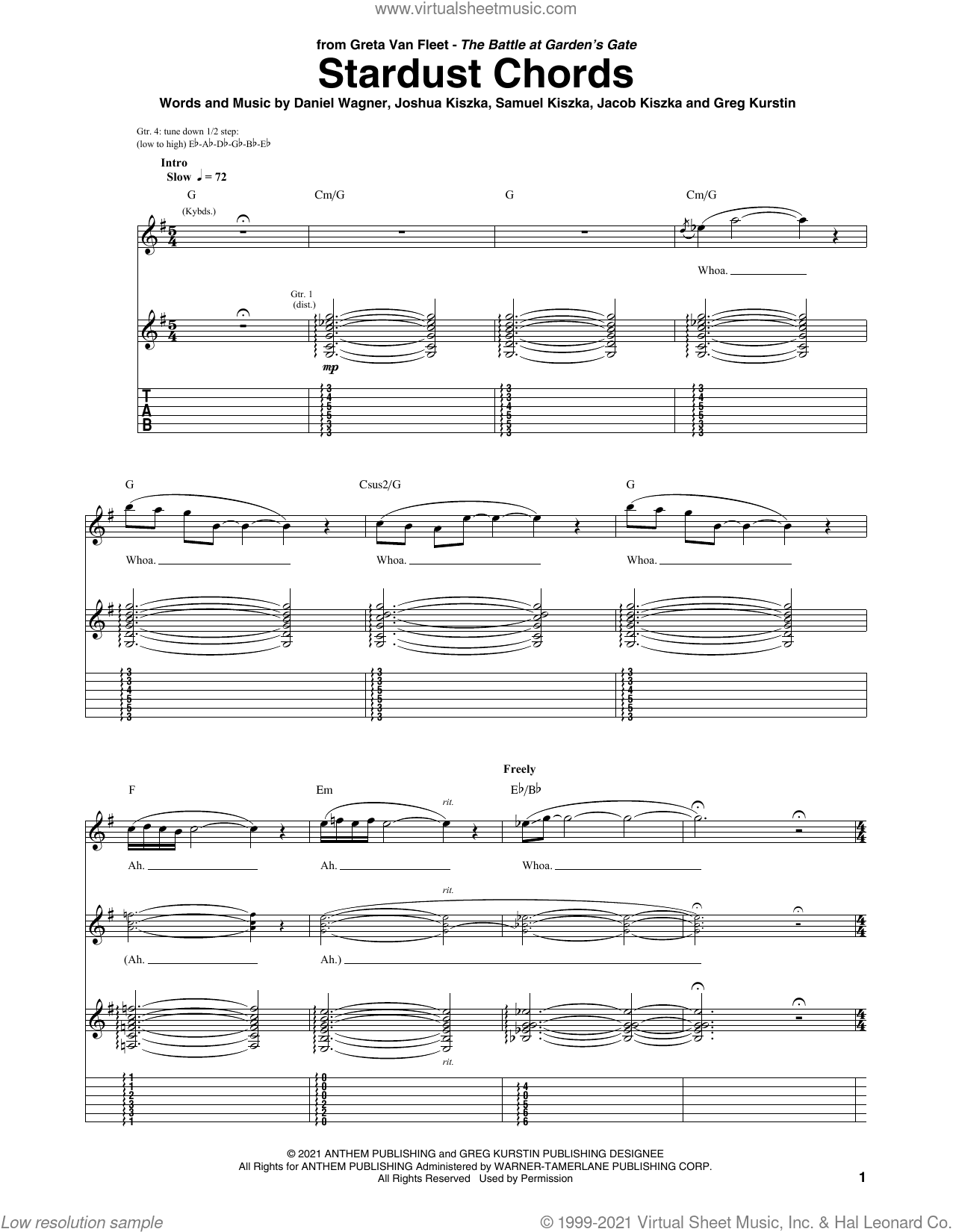 Stardust Chords