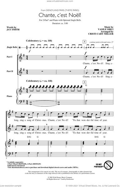 Chante, C'est Noel! (from Disneyland Paris - Theme Parks) (arr. Cristi Cary Miller)