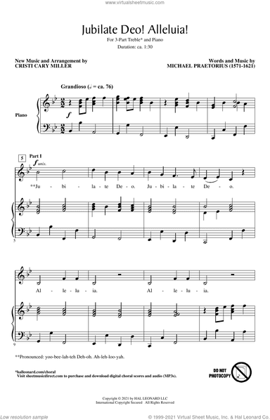Jubilate Deo! Alleluia! (arr. Cristi Cary Miller)